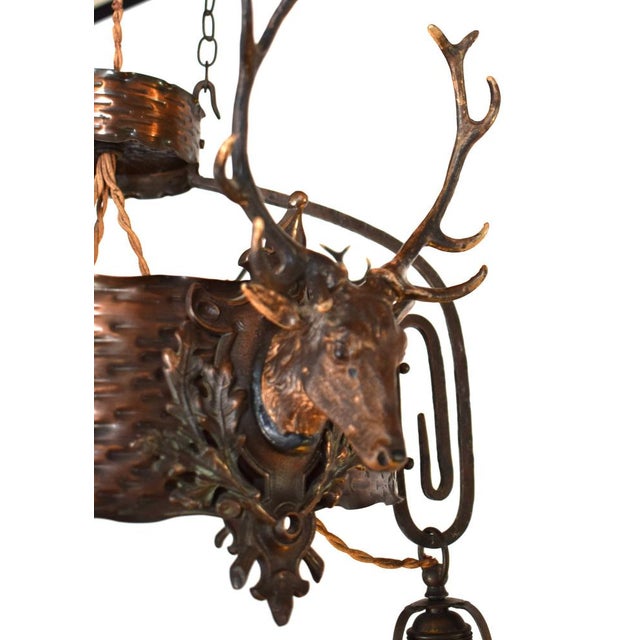Antique Art Nouveau Chandelier, 1890s For Sale - Image 5 of 15
