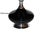 Mid-Century Modern Mid Century Hollywood Regency Black Ceramic Chrome Table Lamp For Sale - Image 3 of 10