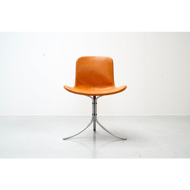 Mid-Century Modern Vintage Danish PK9 Tulip Dining Chair by Poul Kjaerholm for E. Kold Christensen, 1960s For Sale - Image 3 of 8
