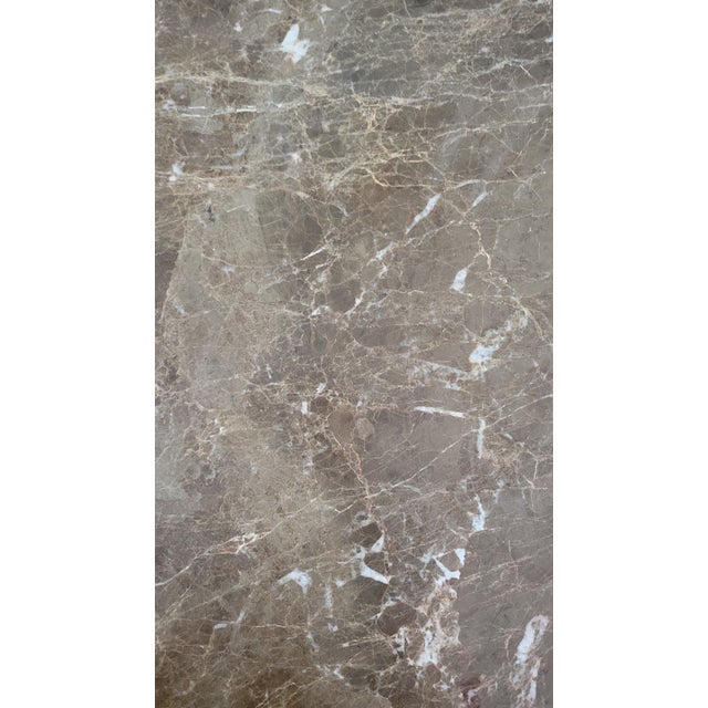 Mid 20th Century Vintage Henredon Side Table With Granite Top For Sale - Image 5 of 10