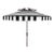 Elsa Fashn 9 Ft Double Top Umbrella - Navy/White For Sale
