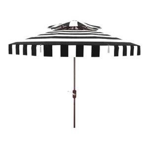 Elsa Fashn 9 Ft Double Top Umbrella - Navy/White