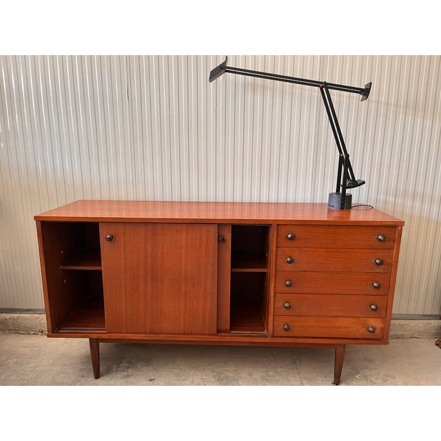 Vintage Sideboard in Teak, 1950 For Sale - Image 4 of 18