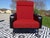 Vintage Red and Black Chairs with Compass Feet, 1970s, Set of 2 For Sale - Image 4 of 18