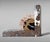 Pair of French Art Deco Bookends in Polychrome Marble For Sale - Image 11 of 18