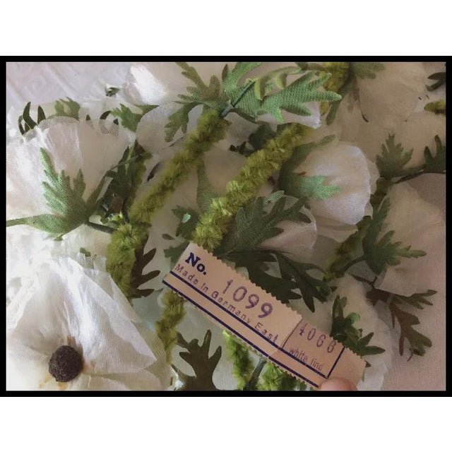 Mid 20th Century Vintage German Silk Flowers, 24 Stems Millinery, Flower Bouquet, Wedding For Sale - Image 5 of 5