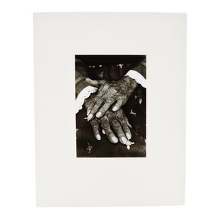 Vintage "Hands of Maria" B&W Photograph For Sale