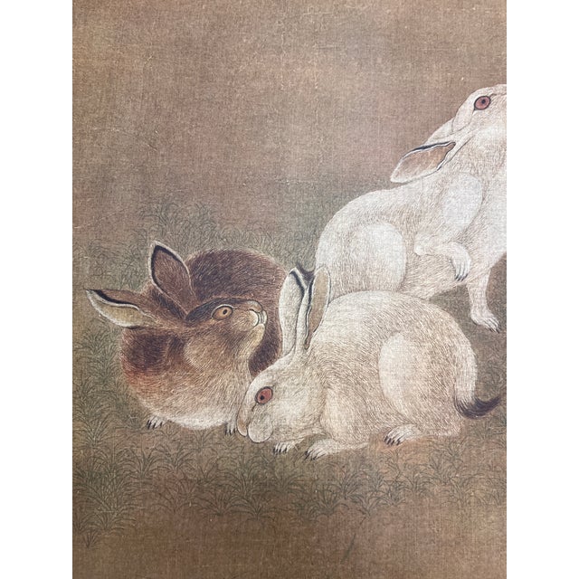 Illustration Vintage Met Museum Rabbits Poster For Sale - Image 3 of 6