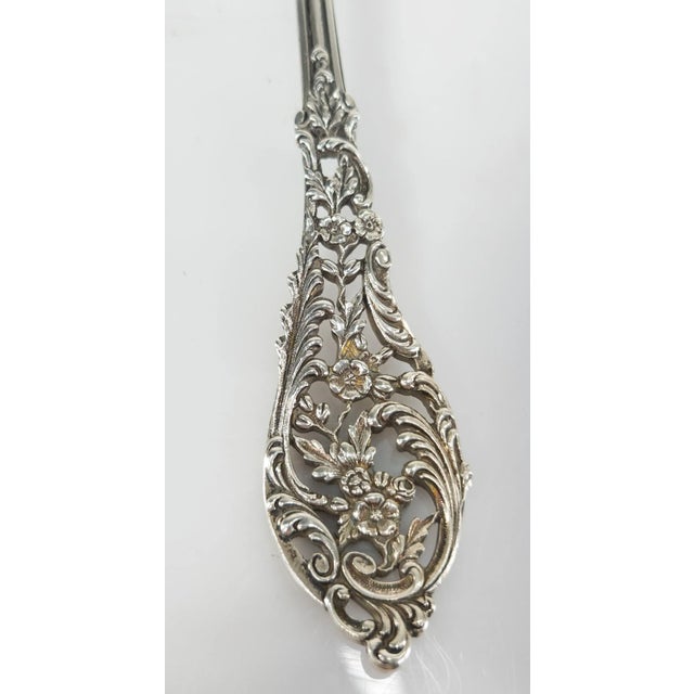 Late 19th Century Late 19th Century Sterling Silver Dominick & Haff Salad Servers - 2 Piece Set For Sale - Image 5 of 12