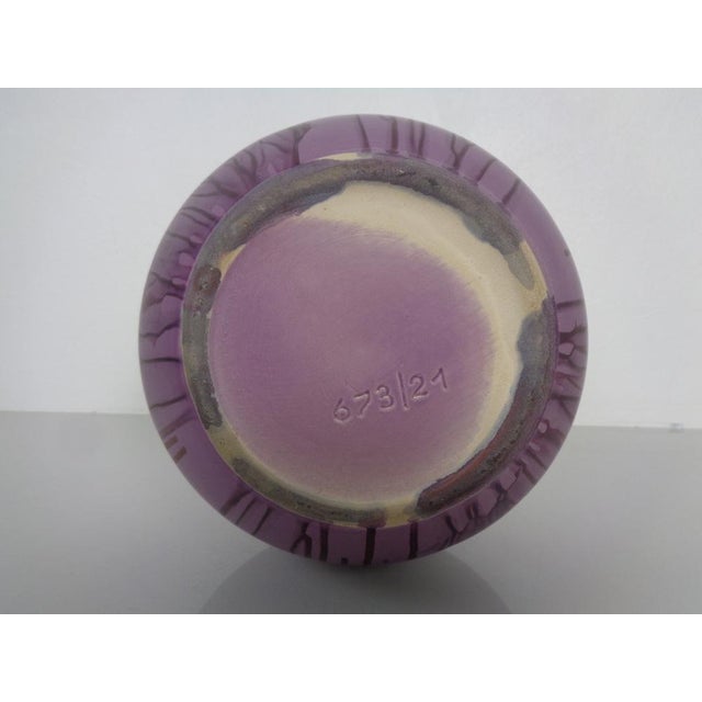 Purple ES Ceramic Vase from Emons & Söhne, Germany, 1970s For Sale - Image 15 of 17