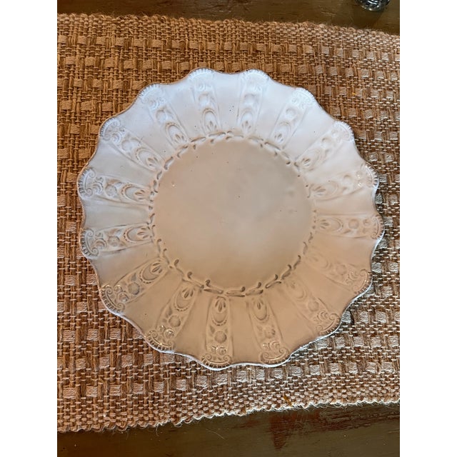 French Astier De Villatte Adélaïde Handmade French Dinner Plates - Set of Three For Sale - Image 3 of 10
