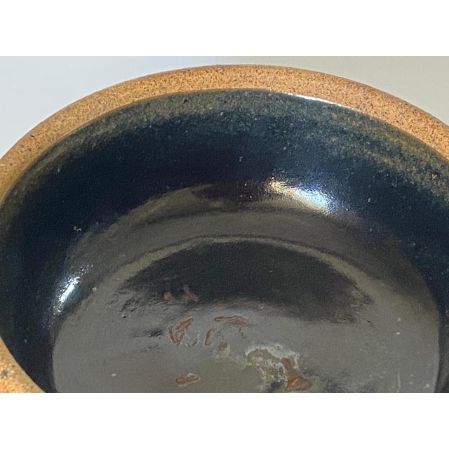 Asian Stoneware Dish in Brown Color, Korea, 1950s For Sale - Image 6 of 9