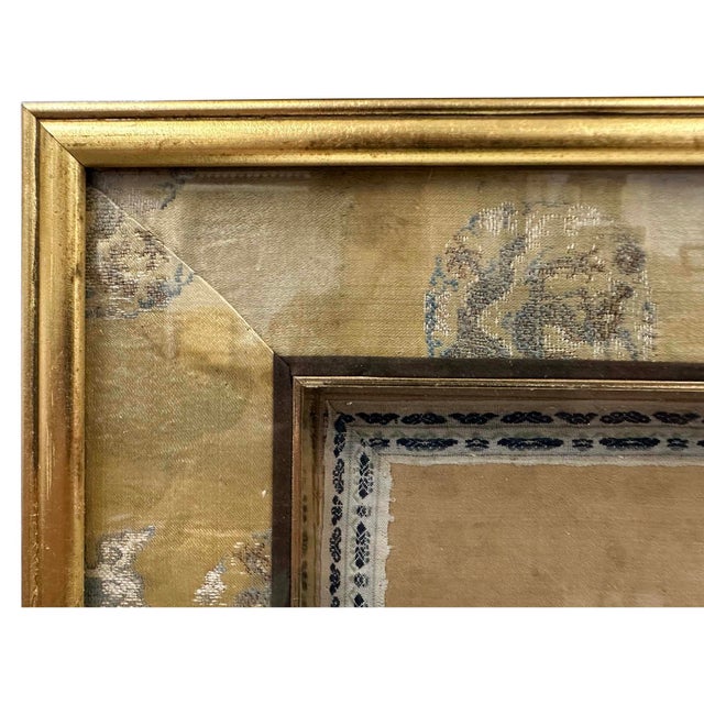 Late 19th Century Pair of Framed Antique Chinese Silk Embroidery Panels For Sale - Image 4 of 14