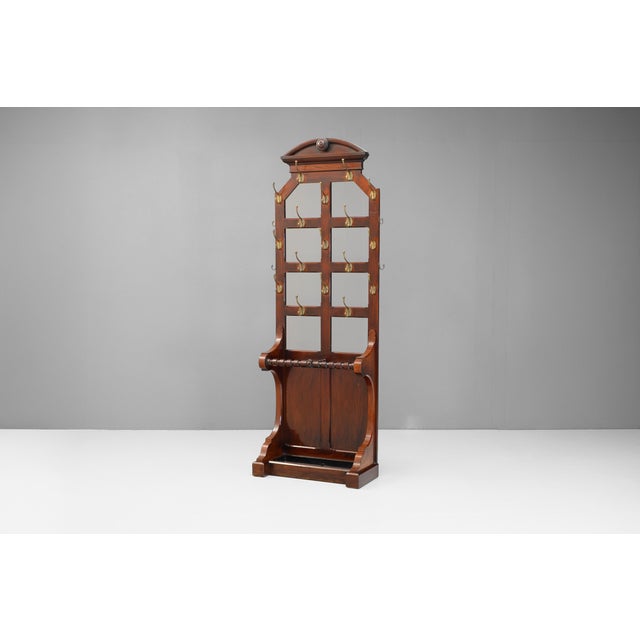 Victorian Mahogany Hallstand, 1890s For Sale - Image 9 of 9
