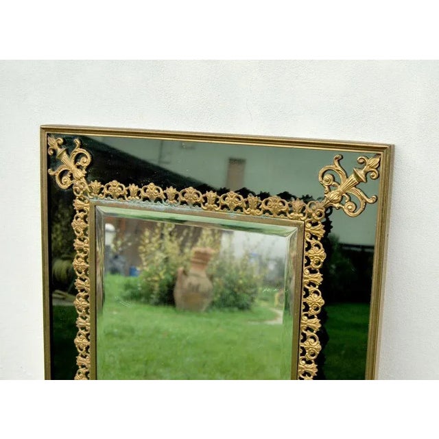 Vintage Decorated Mirror, 1970s For Sale - Image 4 of 6