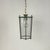 Mid-Century Brass and Beveled Glass Lantern Pendant Light in the style of Adolf Loos, Italy, 1970s For Sale - Image 4 of 9