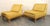 Mid-Century Modern Mid 20th Century Yellow Slipper Chairs W/ Maple Base For Sale - Image 3 of 12