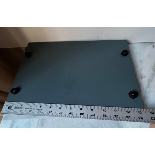Vintage Vanity Tray Features a Beveled Mirror Surface With Detailed Floral Rose Trim on the Handles For Sale - Image 13 of 14