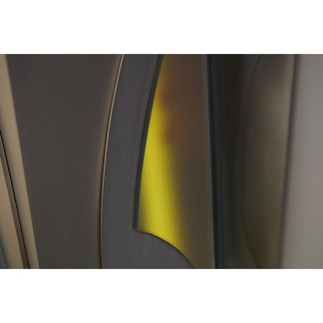 White Geometric Cross Bitume Wall Lamp by Jennifer Midoz For Sale - Image 8 of 11