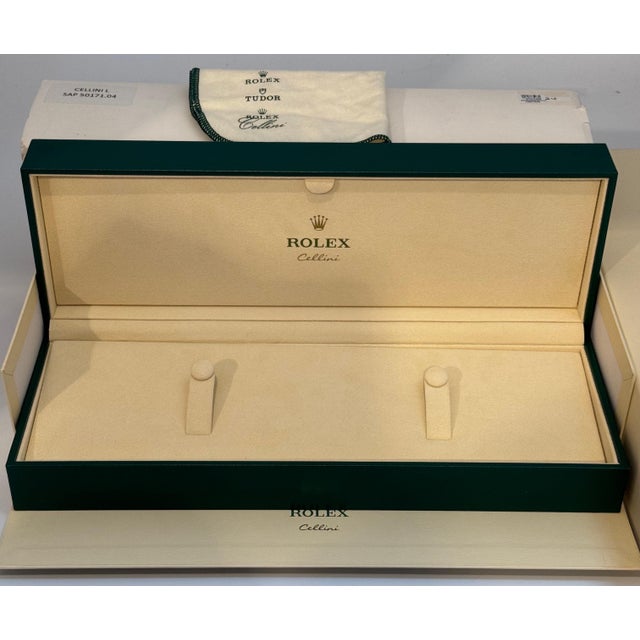 Rolex Watch Box, New Creme Empty Acs. ROLEX watch case box CELLINI L Brand New For Sale - Image 12 of 18
