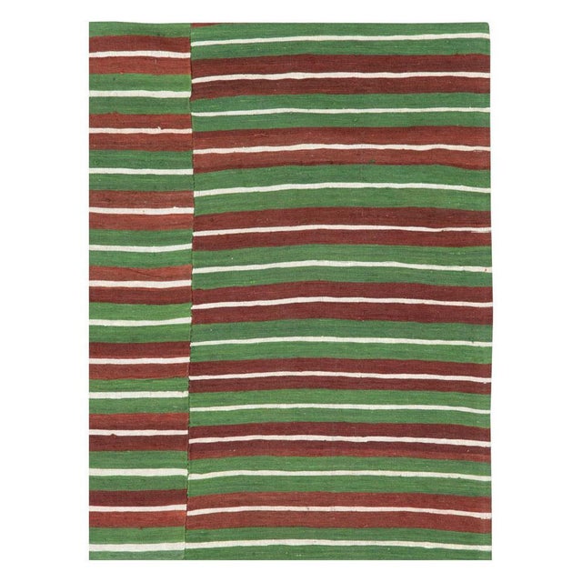 Tribal Galerie Shabab Collection Mid-20th Century Handmade Turkish Flat-Weave Kilim Room Size Accent Rug For Sale - Image 3 of 10