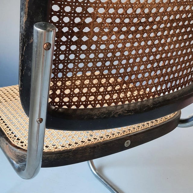 Black S32 Chair by Marcel Breuer for Thonet, 1930s For Sale - Image 8 of 15