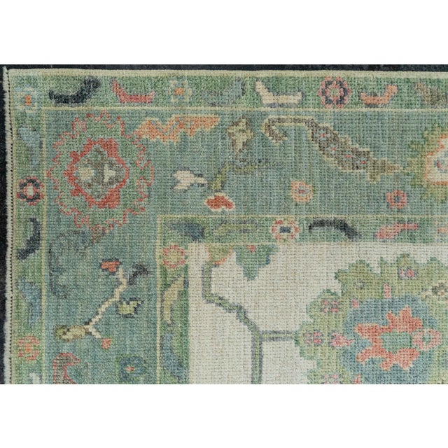 Early 21st Century Turkish Oushak Rug 4'11" x 7'2" #20284 For Sale - Image 5 of 8