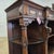 Oak Antique Jacobean Style Walnut Buffet With Ornate Carved Legs, Drawers, & Open Shelving For Sale - Image 4 of 18