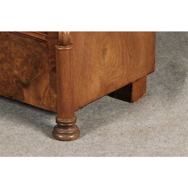 Antique Louis Phillipe Secretary in Walnut, 1860 For Sale - Image 13 of 18