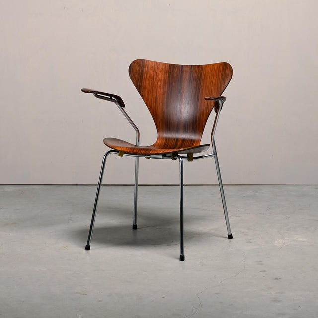 Wood Series 7 Armchair by Arne Jacobsen for Fritz Hansen, Denmark, 1960s For Sale - Image 7 of 18