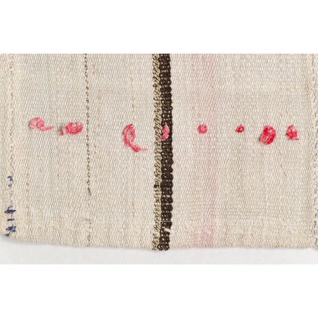Turkish Vintage Anatolian Stripe Kilim Rug For Sale - Image 3 of 11