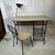 Mid-Century Modern Mid Century Formica Top Iron Mesh Student Desk Built in Lamp With Matching Chair For Sale - Image 3 of 12