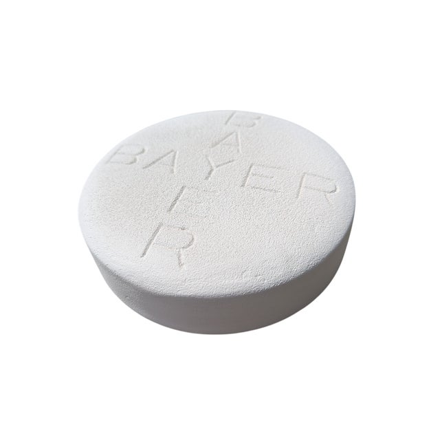 1950s Bayer Aspirin Pill Medicine Plaster Sculpture For Sale - Image 11 of 18