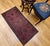 Antique Persian Lilian Accent Rug, Hand-Knotted Wool, Allover Floral Pattern, Red & Navy, 2x4 For Sale - Image 4 of 13