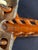 Share Vintage 1930s Hubley Cast Iron Tat Nc-491 Dual Prop Airplane Toy Orange Nickel For Sale - Image 10 of 15