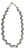Vintage Braided Freshwater Black Pearls With Ziv 925 Silver Clasp For Sale
