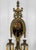 Antique Empire Brass & Stained Glass Crystal Prism Candle Wall Sconces - A Pair For Sale - Image 6 of 11