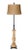 Craftsman style pillar lamp in wood & metal with hidden extension pole which easily allows raising about 6 inches &...