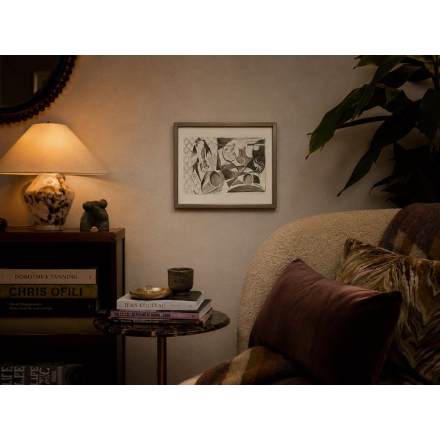 Figures in a Divided Interior - Robert Lohman, C. 1980 For Sale - Image 9 of 10