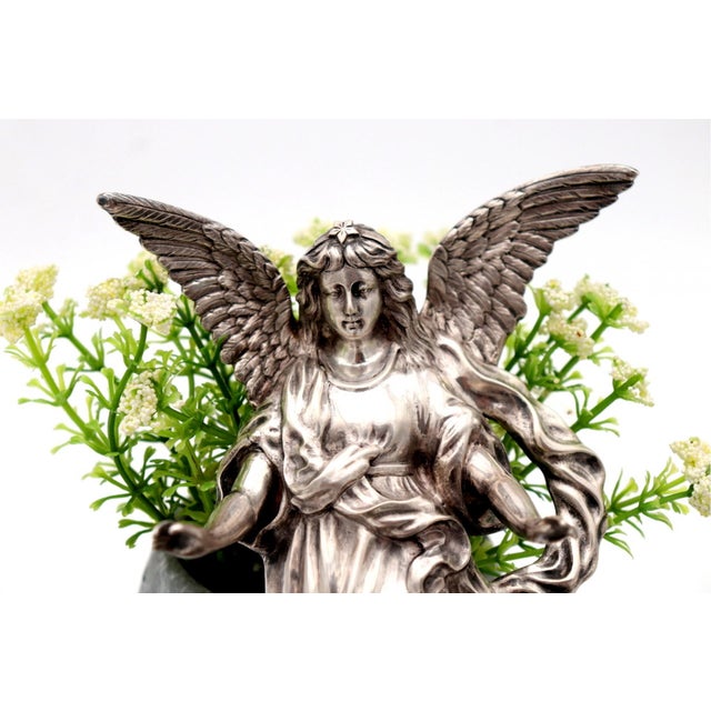 Silver Suspended Holy Water Font with Reliefs For Sale - Image 5 of 8