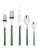 Contemporary Mepra Fantasia 20-Piece Flatware Set, Green For Sale - Image 3 of 3