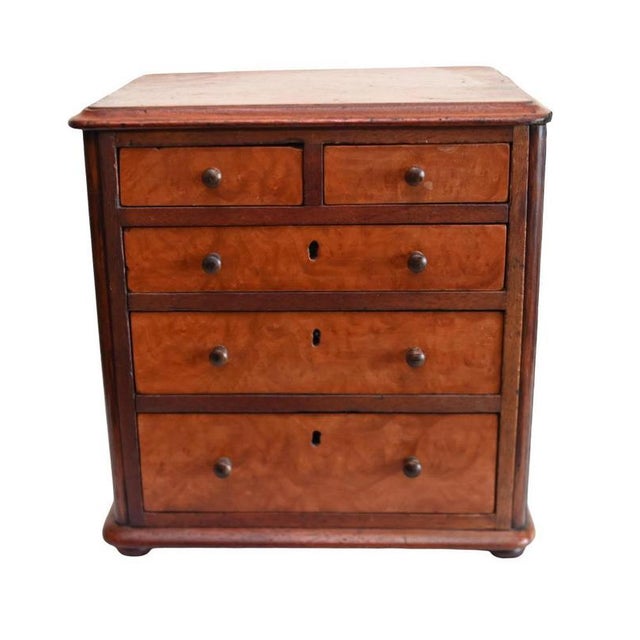 Antique Victorian Mahogany Chest of Drawers, 1880 For Sale - Image 4 of 4