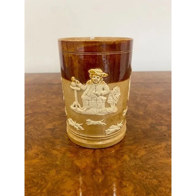 Antique Doulton Lambeth Mug, 1880 For Sale - Image 4 of 5