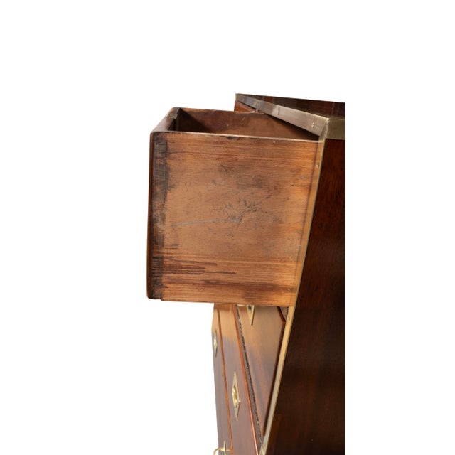 Victorian Brass Mounted Mahogany Campaign Chest For Sale - Image 12 of 12