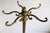 Italian Hollywood Regency Brass and Marble Hall Tree Coat Rack with Twisted Column, 1950s For Sale - Image 4 of 14