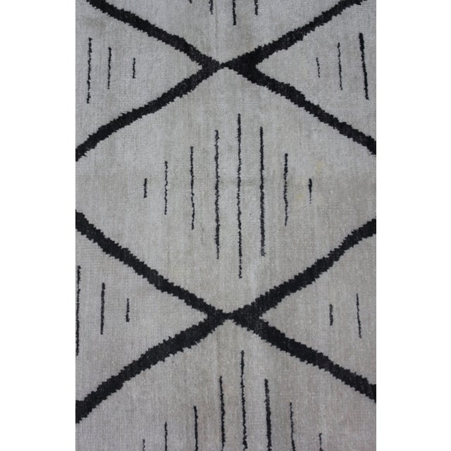 Modern Hand Knotted Bamboo Rug by Aara Rugs Inc. - 12' X 9' For Sale - Image 3 of 4