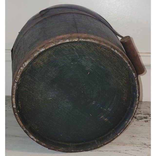 Mid 19th Century Blue Painted Shaker Bucket For Sale In Los Angeles - Image 6 of 6