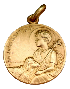 Saint John the Baptist 19.2k Gold Pendant