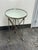 Contemporary Global Views Directoire Nickel Finish + Mirror Top Side Table For Sale - Image 3 of 12