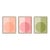 Modern Forevers, Triptych by Stephanie Henderson in Gold Frame, Small Art Prints on Canvas, Set of 3 For Sale